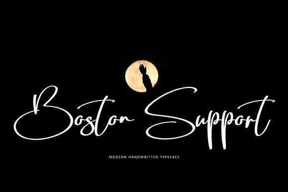 Boston Support: The Elegant Script Font for Makers
