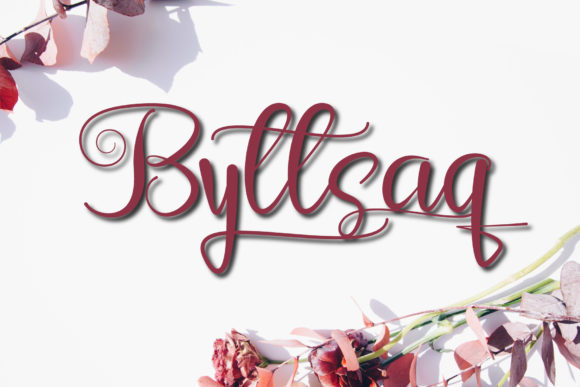Byttsaq: A Light Handwritten Font for Luxury Branding