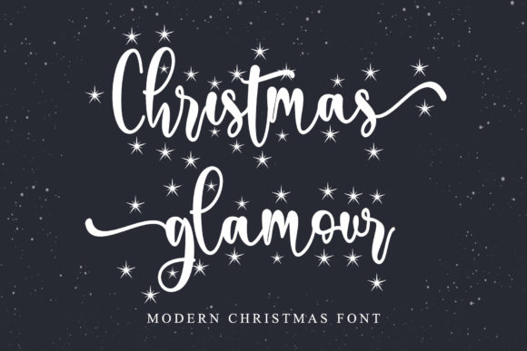 Designing Festive Headers with Christmas Glamour Typeface