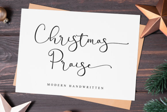 Designing with Christmas Praise: A Timeless Script Font