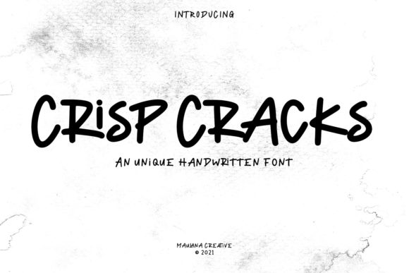 Elevate Editorial Layouts with Crisp Cracks Typeface