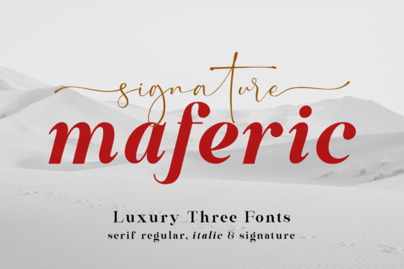 Elevate Your Shop with Maferic Signature Typeface