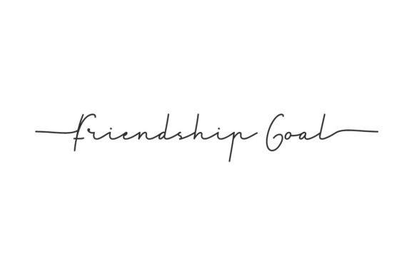Friendship Goal Font for Handmade Branding and Labels