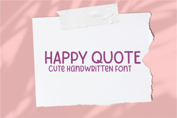 Happy Quote: The Perfect Handwritten Font for Crafters