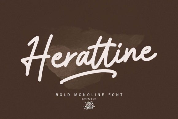 Herattine: A Romantic Script Typeface for Editorial Design