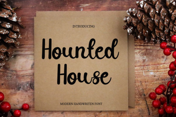 Hounted House: A Modern Script Typeface for Campaigns