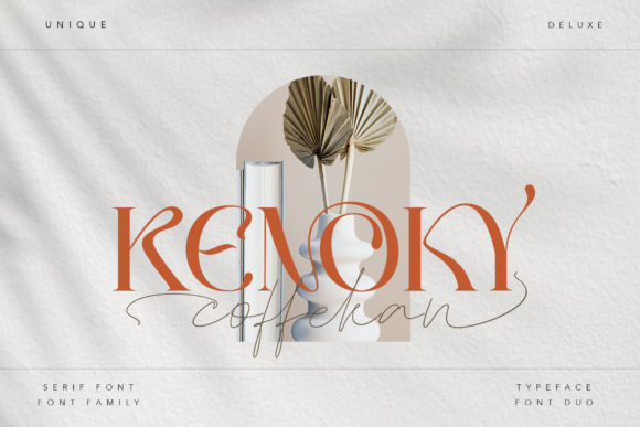 Kenoky Coffekan: A Luxurious Typeface for Small Business Branding