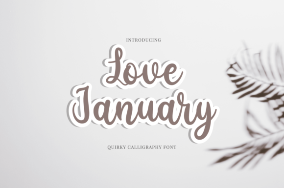 Love January: A Modern Script Font for Editorial Design