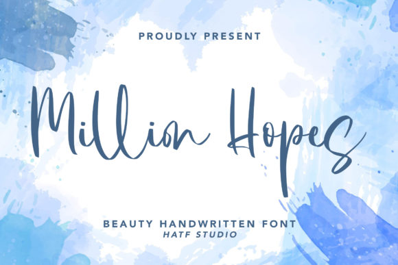 Million Hopes: A Fresh Script Font for Editorial Design
