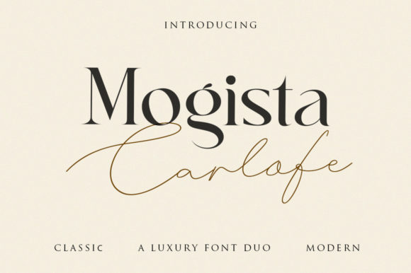 Mogista Carlofe: A Refined Serif and Script Duo for Editorial Design
