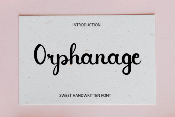 Orphanage: A Luxury Script Font for Branding