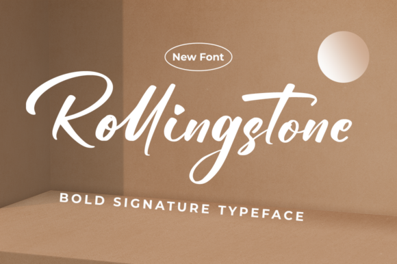 Rollingstone Typeface: Elegant Script for Web Headers