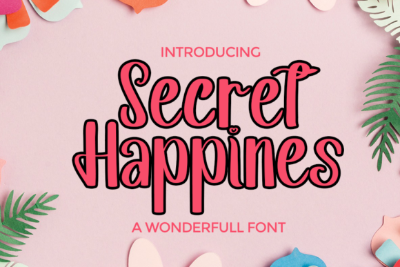 Secret Happines Font for Elegant Small Business Branding