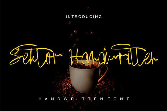 Sektor Coffee: A Handwritten Font for Authentic Branding