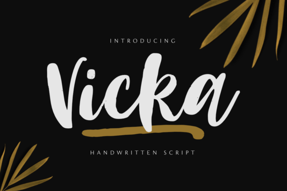 Vicka: A Trendy Script Handwritten Font for Modern Branding